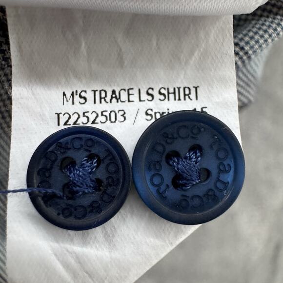 Toad&Co Shirt Mens M Gray Striped LS Button Front Collared Pockets Outdoor Light - Picture 13 of 13